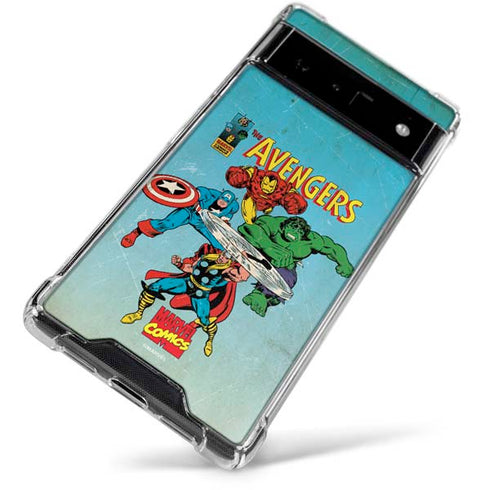 Marvel Classic Comics The Avengers Google Pixel 6 Clear Case